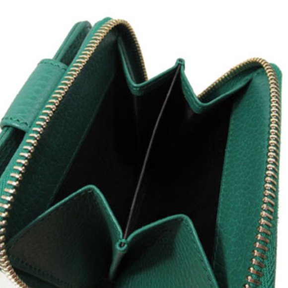 Gucci Original GG Canvas French Wallet Beige Green NEW IN BOX - Picture 5 of 10